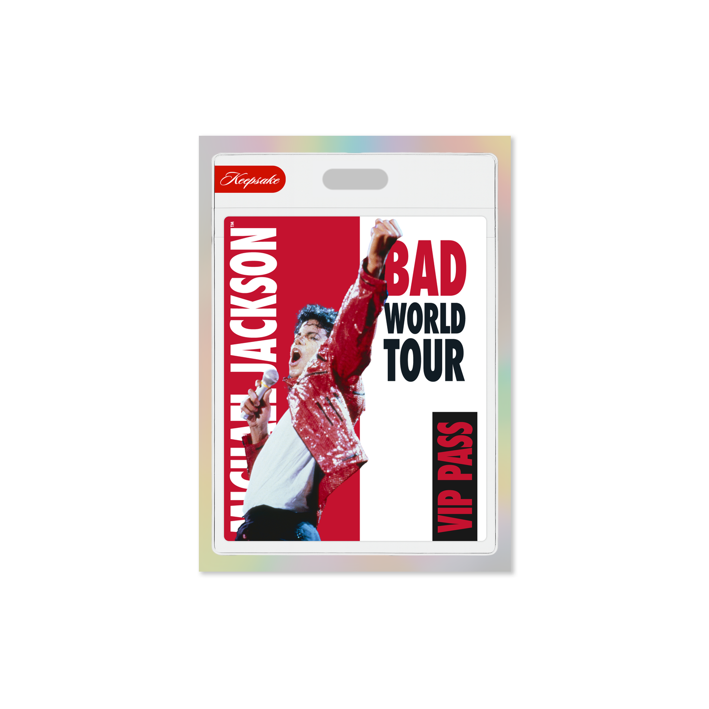 Michael Jackson Bad World Tour Keepsake Holo - Breaker Box Michael Jackson Bad World Tour Keepsake Holo - Breaker Box