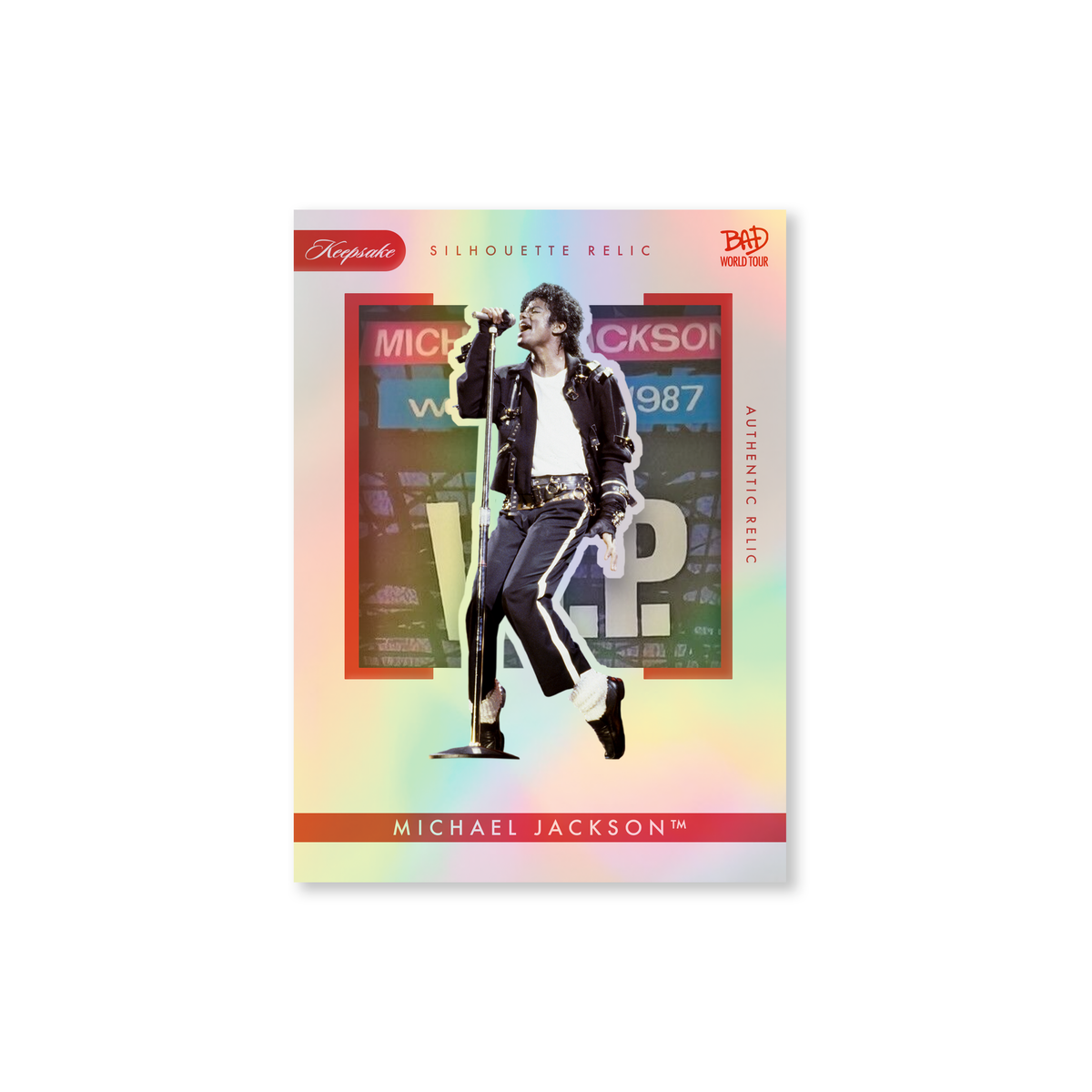 Michael Jackson Bad World Tour Keepsake Holo - Breaker Box Michael Jackson Bad World Tour Keepsake Holo - Breaker Box