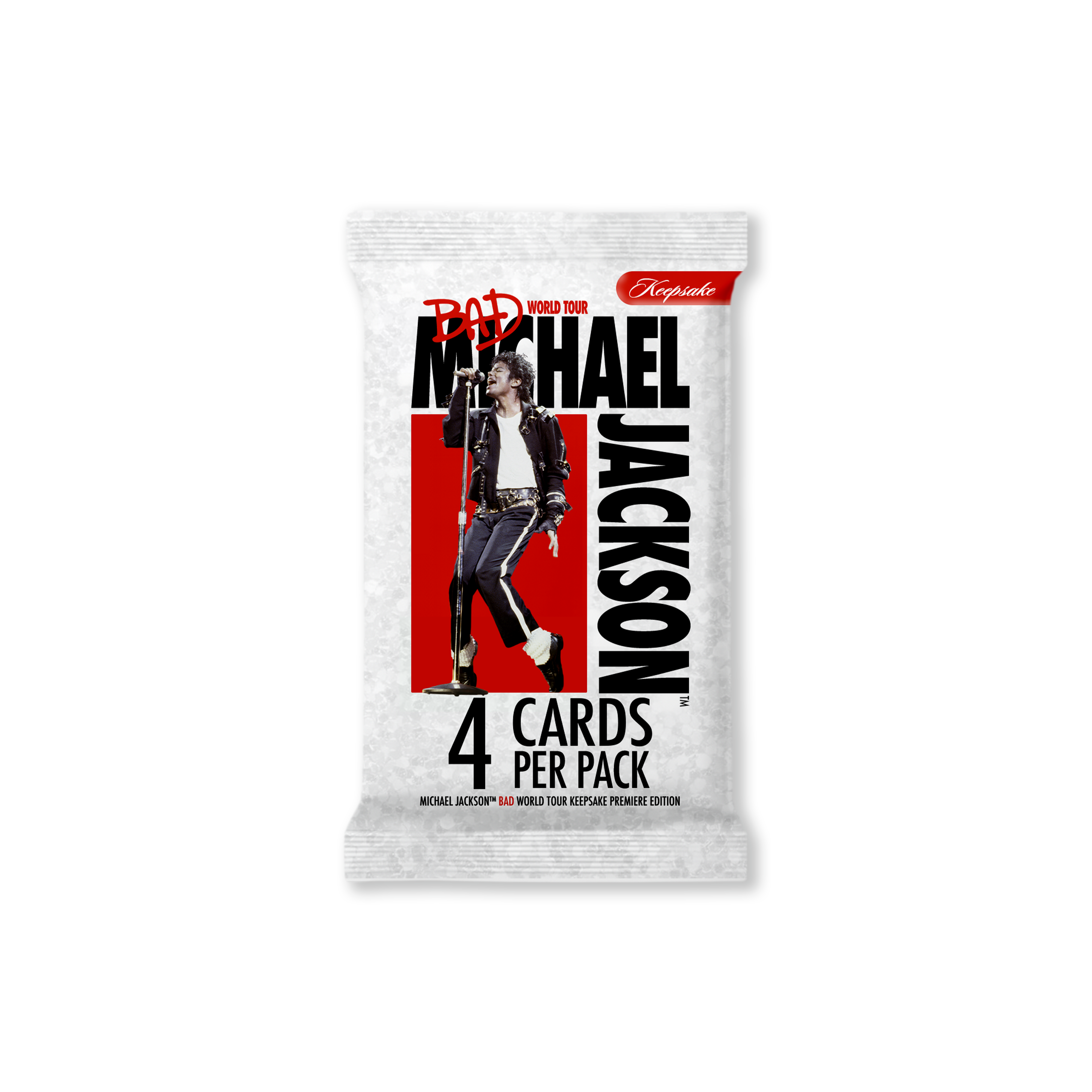 Bad World Tour memorabilia cards.