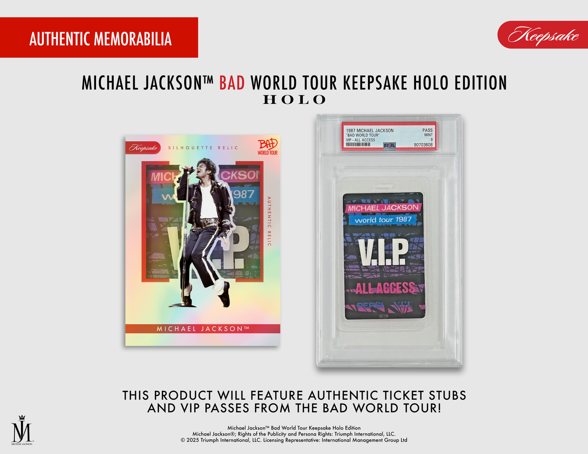 Michael Jackson Bad World Tour Keepsake Holo - Breaker Box Michael Jackson Bad World Tour Keepsake Holo - Breaker Box
