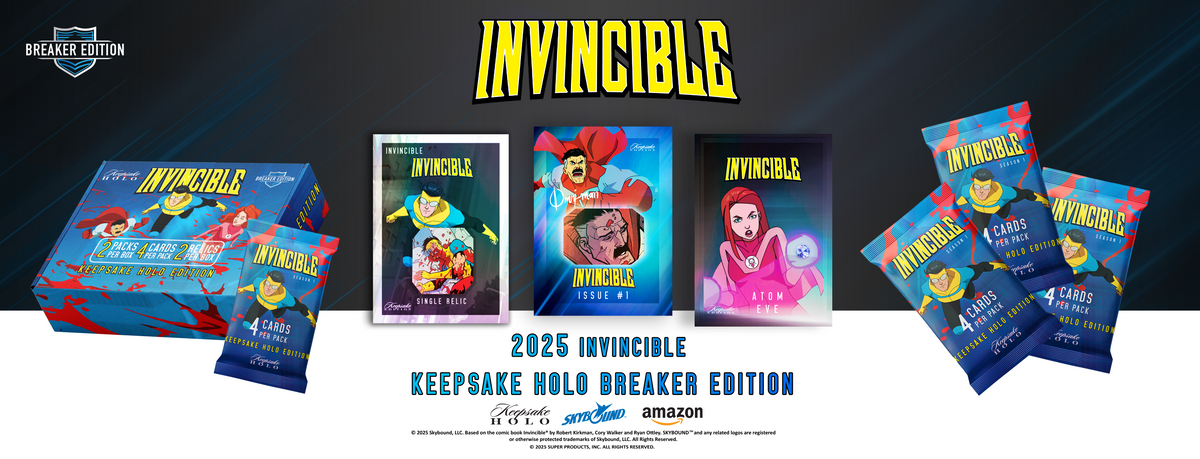 Invincible Display Card 2025 Invincible Season 1 Keepsake Holo Breaker Box – Keepsake Cards