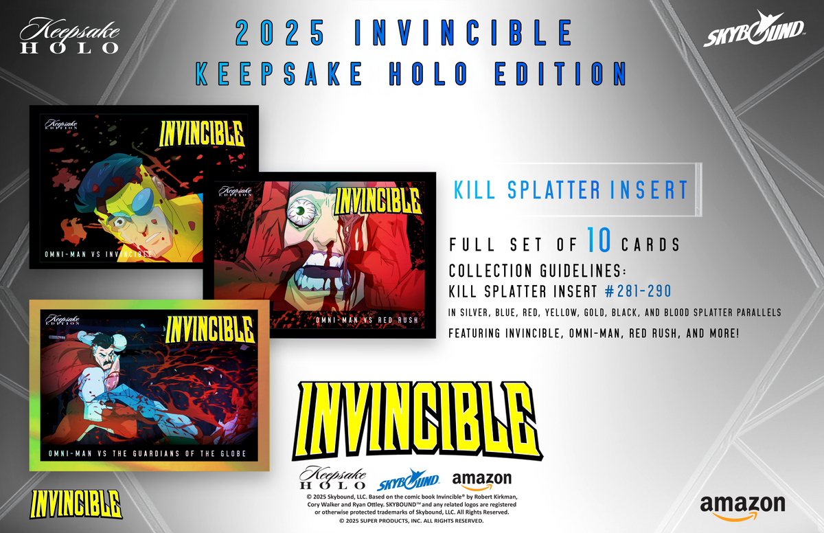 Invincible Fish Box Invincible Season 1 Keepsake Holo Hobby Edition - 10 Box Case ...